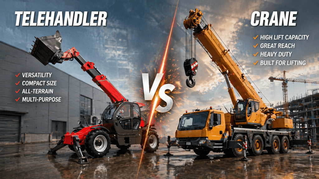Telehandler vs Crane